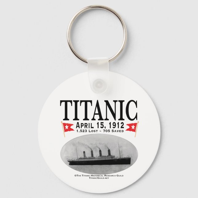 Titanic Ghost Ship Keychain (white) (Front)