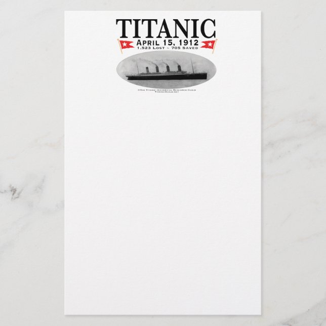 Titanic Ghost Ship Stationery (Front)