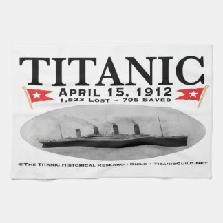 Titanic Ghost Ship Tea Towel
