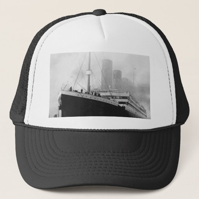 Titanic in dock in Southampton Trucker Hat (Front)