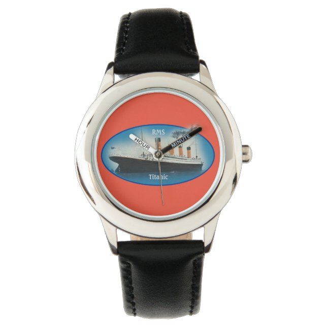 Titanic Maritime Blue White Star Line Ship Watch (Front)
