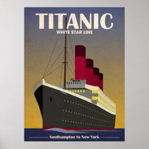 Titanic Ocean Liner Art Deco Print