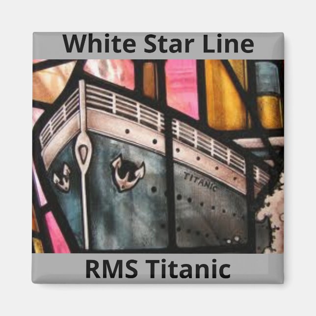 Titanic on a Refrigerator Magnet (Front)