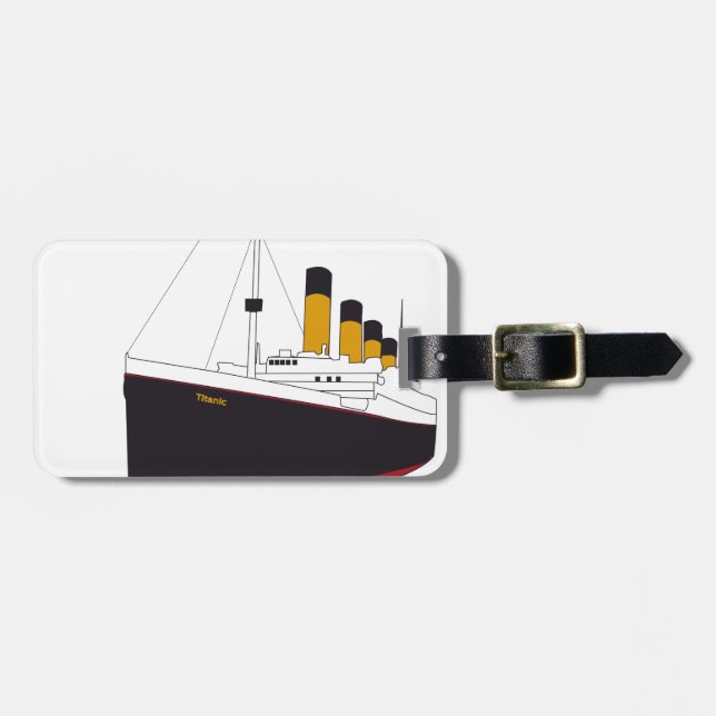 Titanic original luggage tag (Front Horizontal)