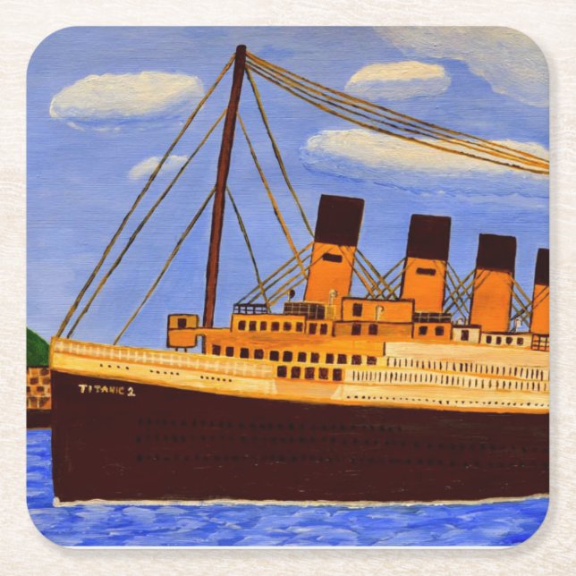 Titanic paper coaster  (Front)