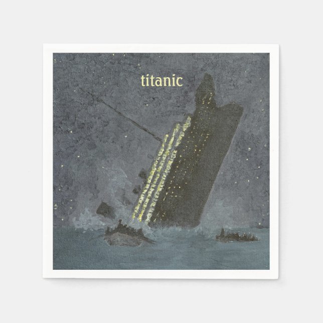 Titanic Party Napkin (Front)