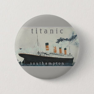 TITANIC Party Vintage White Star Line Ship 6 Cm Round Badge