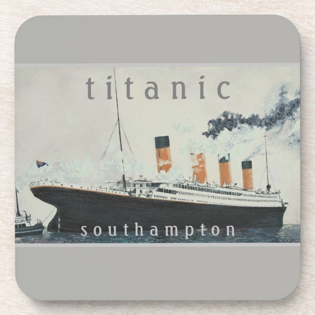 TITANIC Party Vintage White Star Line Ship Coaster (Front)