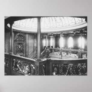 Titanic Photo Grand Staircase, Dome Skylight Poster