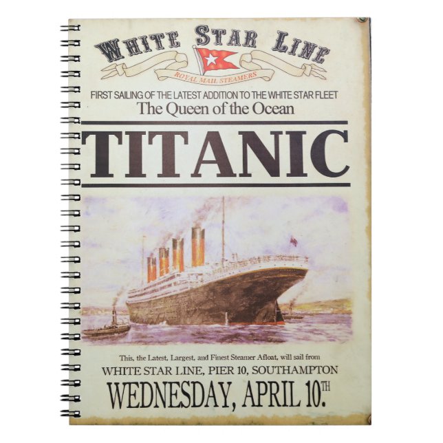 Titanic poster notebook (Front)