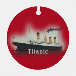 Titanic Red Christmas Metal Tree Decoration