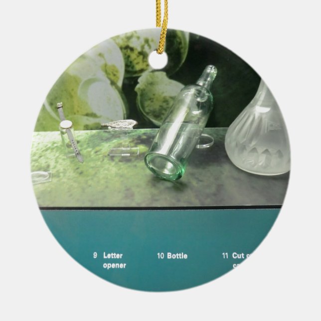 Titanic Salvaged Items Ceramic Tree Decoration (Front)