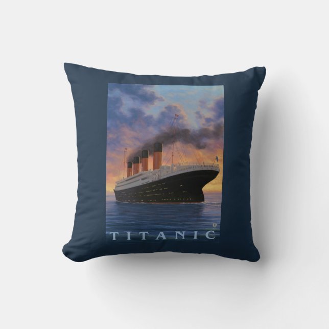 Titanic SceneWhite Star Line Cushion (Front)