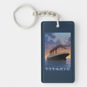 Titanic SceneWhite Star Line Key Ring
