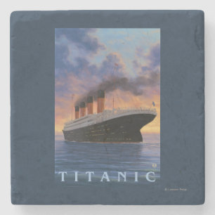 Titanic SceneWhite Star Line Stone Coaster