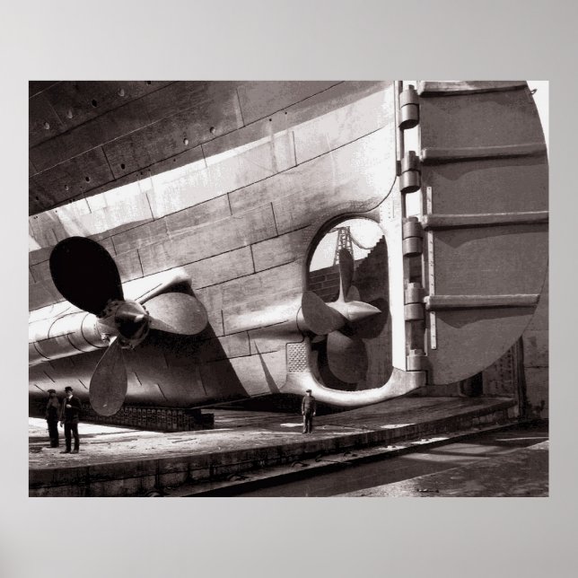 TITANIC SCREWS and RUDDER  1911 Poster (Front)