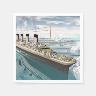Titanic ship - 3D render Napkin