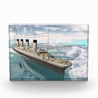 Titanic ship - 3D render Photo Block