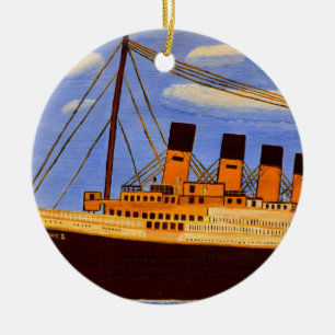 Titanic Ship Ceramic Tree Decoration