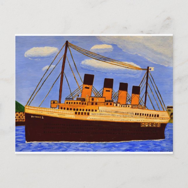Titanic Ship greeting card  (Front)