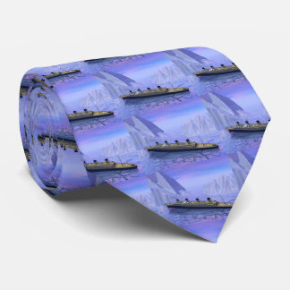 Titanic ship sinking - 3D render Tie