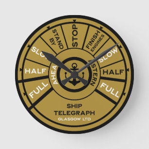 Titanic Ship Speed Round Clock