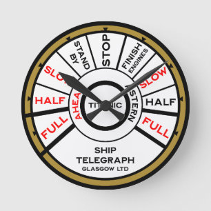 Titanic Ship Speed Round Clock