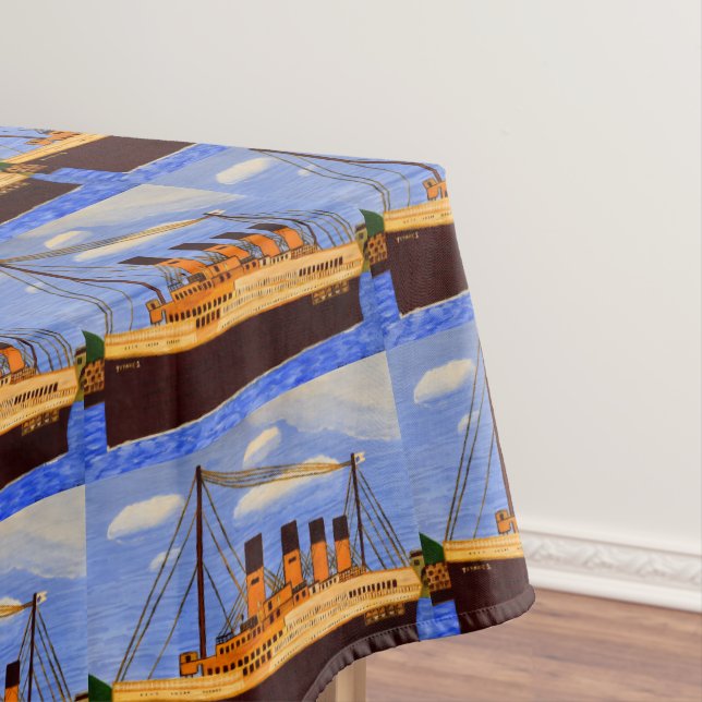 Titanic ship tablecloth  (In Situ)