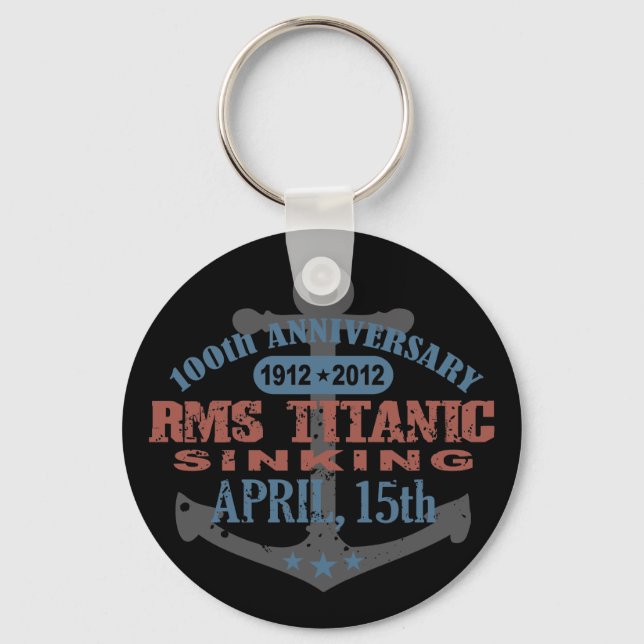 Titanic Sinking 100 Year Anniversary Key Ring (Front)