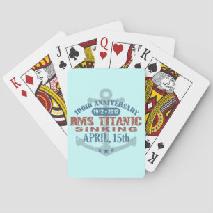 Titanic Sinking 100 Year Anniversary Playing Cards