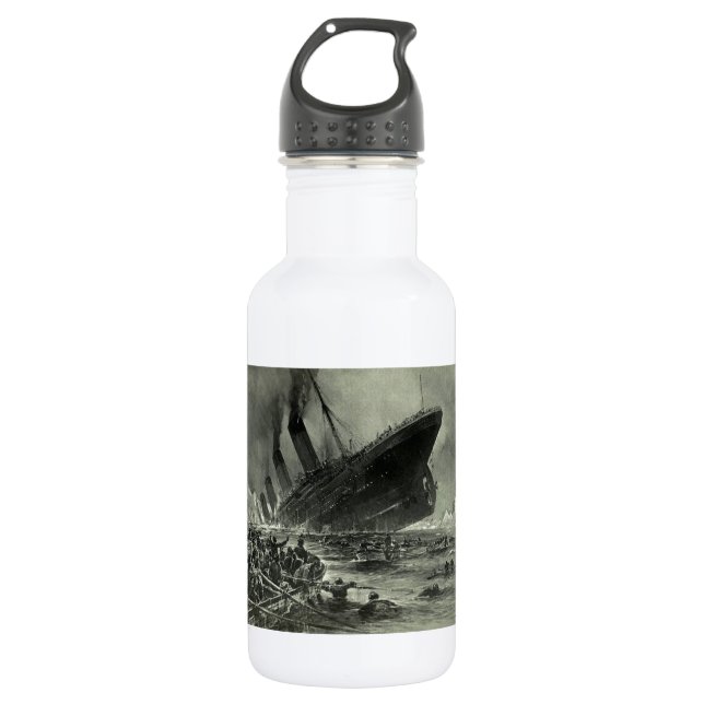 Titanic Sinking 532 Ml Water Bottle (Front)