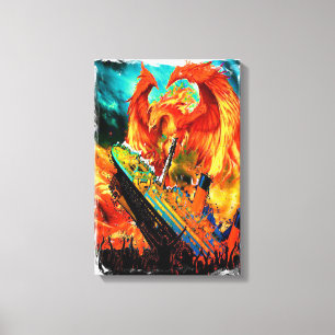 Titanic Sinking Canvas Print