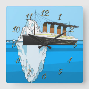 Titanic Square Wall Clock