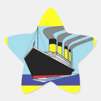 Titanic star sticker