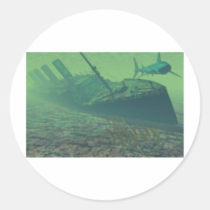 Titanic-sunk Classic Round Sticker