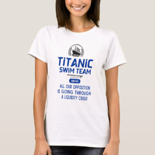 Titanic Swim Team Funny Vintage Parody T-Shirt