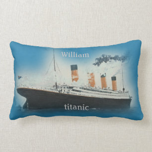 Titanic Vintage Maritime White Star Line Ship Lumbar Cushion