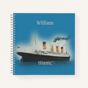 Titanic Vintage Maritime White Star Line Ship Notebook