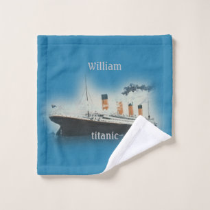 Titanic Vintage Maritime White Star Line Ship Wash Cloth