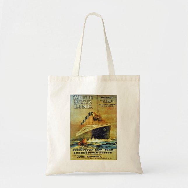 Titanic White Star Line promo Poster Tote Bag (Front)