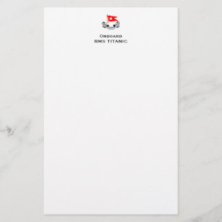 Titanic White Star Line Stationary Stationery