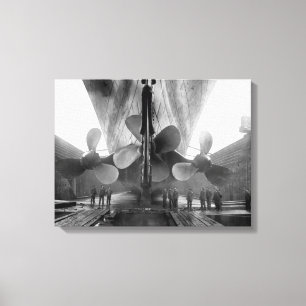 Titanic's propellers canvas print