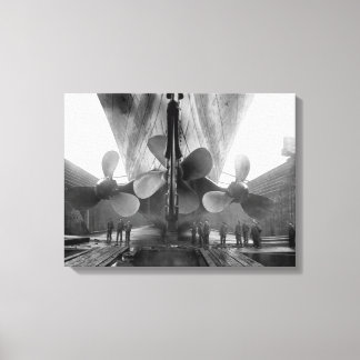 Titanic's propellers canvas print