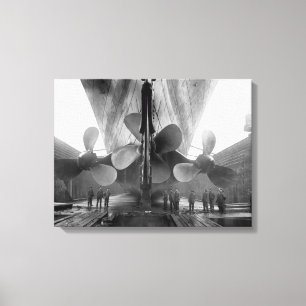 Titanic's propellers canvas print