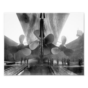 Titanic's propellers photo print