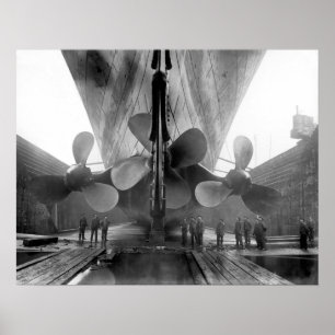 Titanic's propellers poster