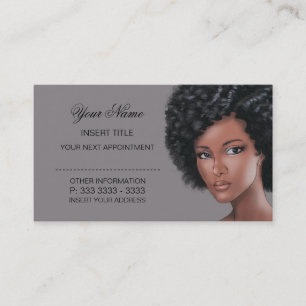 Titanium - Beauty Appointment Card
