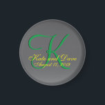Titanium Best Fun Fab Magnet<br><div class="desc">Titanium grey monogram. 


 
 Fanciful and one of a kind,  three-dimensional light rose red coloured monogram is capricious. Chic Unique is,  impulsive,  whimsical,  quirky and a trifle peculiar. All images and artwork © by the owner of this store and may not be reproduced in any form without written permission.</div>