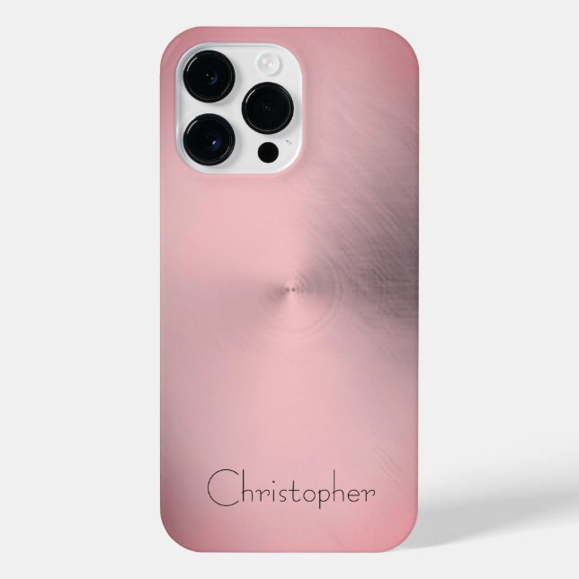 Titanium Bronze Stainless Steel Print iPhone Case (Back)