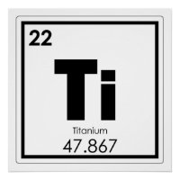 Titanium chemical element symbol chemistry formula